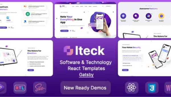 Iteck Theme v1.1.4 Software & Technology WordPress Theme for Your Website