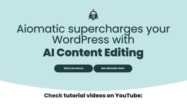 AIomatic Plugin Free Download for WordPress - WPApplication - Enhance Your Website with AI Features